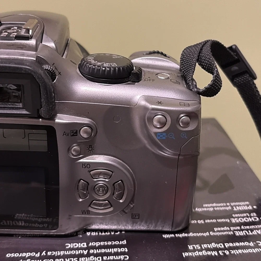 Canon EOS Rebel DSLR Camera 6.3 / Lens Kit EF-S 18-55 With Memory Card New Batt